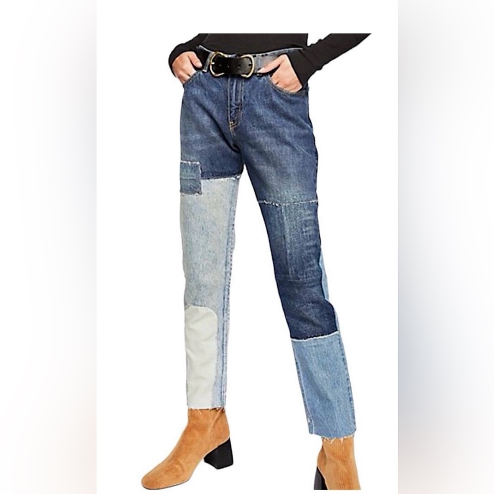 Scotch & Soda Blue Patchwork Jeans